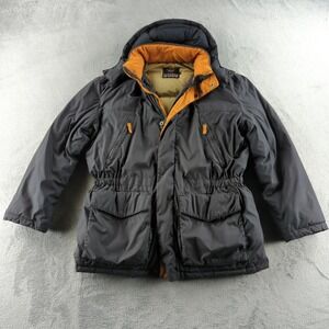 Paul & Shark Yachting Jacket Mens XL Blue Typhoon Wind Puffer Down Parka Hooded